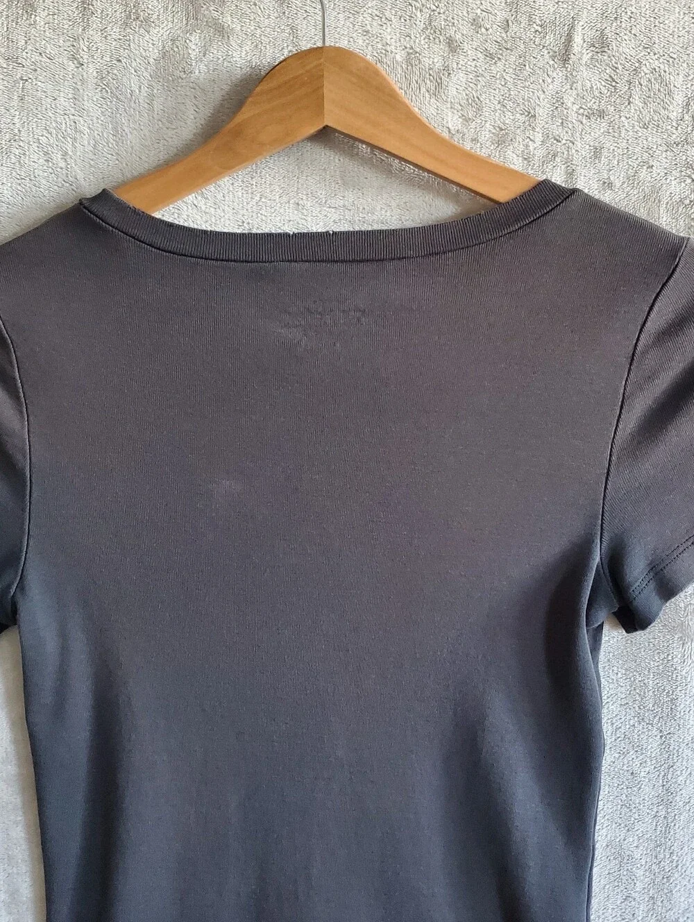J.Crew Perfect Fit Tee Womens S Gray Crewneck Short Sleeve Cotton Minimalist
